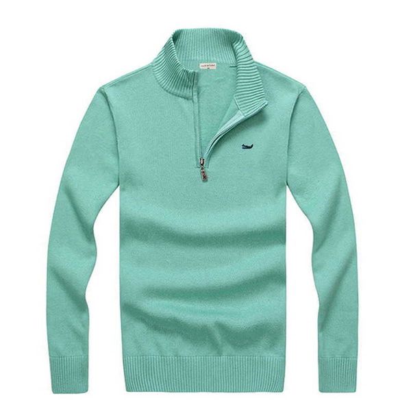 

men's sweaters spring autumn 100% cotton men's sweaters pullovers casual sports fit type men's half zipper 2022 new knit swea, White;black