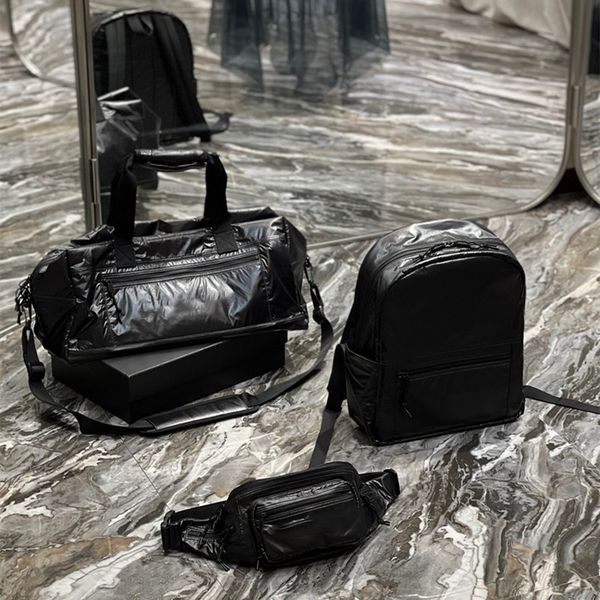 

nuxx large travel bag designer nylon backpack shoulder bags classic handbags black multi pockets schoolbag chest pack luggage handbag