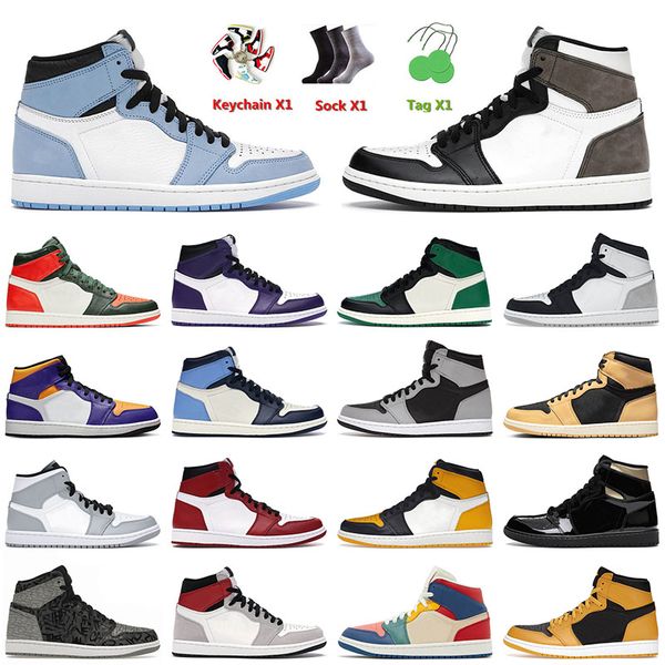 

new quality 2022 men basketball shoes 1 1s jumpman rebellionaire university blue chicago twist heirloom taxi jordens sports sneakers trainer