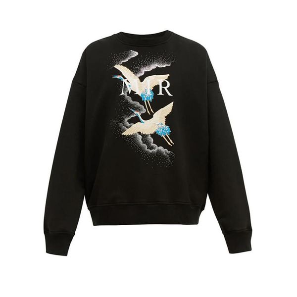 

mens hoodie sweatshirts fashion crane printed men women hoodies stylist hoodie jacket size s-xl251c, Black
