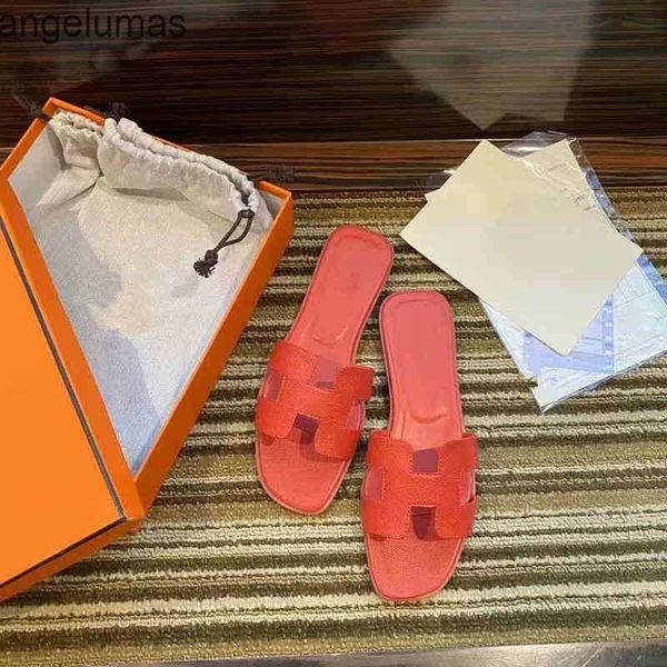 

hermee sandal oran sandals classic slippers women slides fashion designer outdoor summer h beach shoes slide 2022 leater flops wear flat 90e, Black