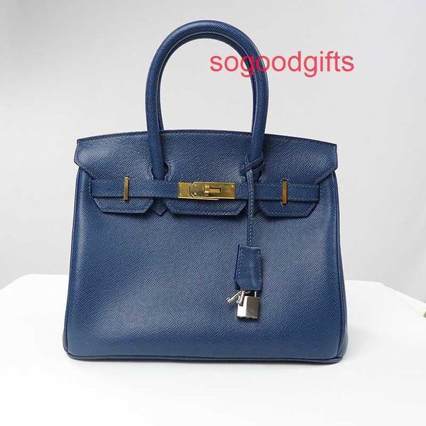 

designer bags herme luxury genuine leather women's single shoulder handbags bag pure handmade cross grain head layer cowhide fashion ha