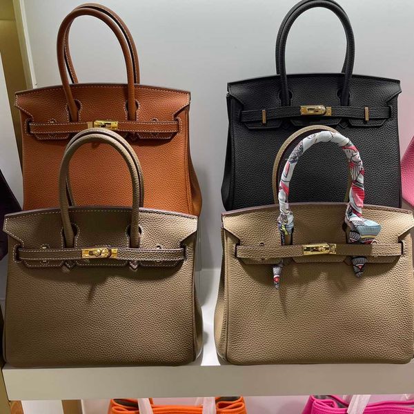 

designers handbags herme birkin bags premium tg leather black women's 2023 new fashion versatile large capacity single shoulder diagona