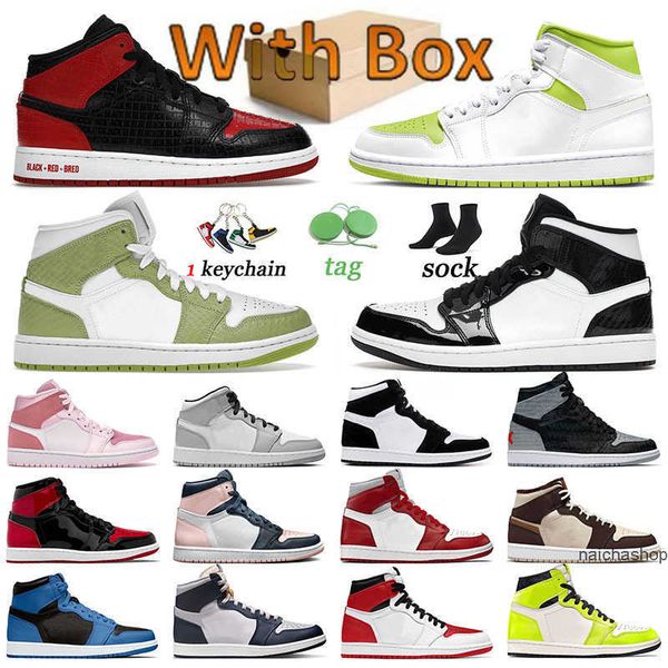 

jumpman 1 men trainers basketballs shoes heritage women white lime high og 1s grey camo cream dark chocolate visionaire paten jordon, Black