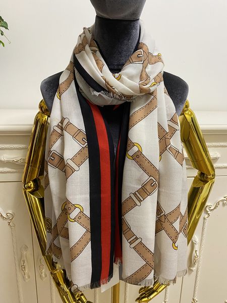 

women long scarves shawl 100% cashmere material thin and soft white color print pattern size 190cm -100cm, Blue;gray