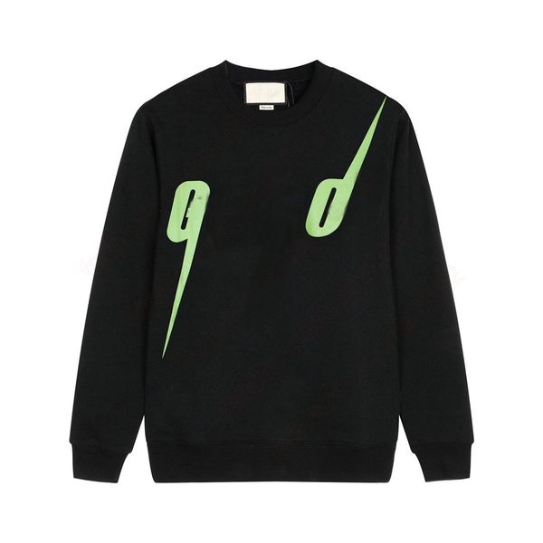 

men signature crewneck sweatshirts cotton sweatshirt with g logo style flame jacquard women's sweater traf couple pullover knit loose m, Black