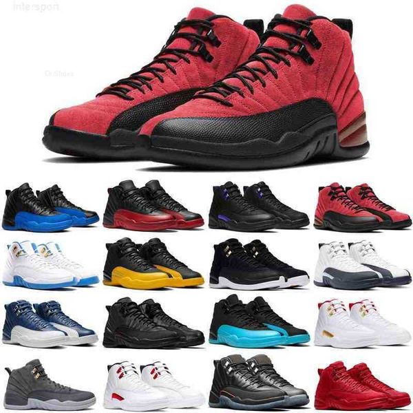 

basketball shoes men trainers sports sneakers utility twist playoffs royalty reverse flu game dark grey promotion 12 12s mens size 7-13