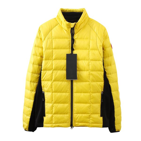 

designer luxury mens down jacket north winter contrast stitching light coat canada ovo co-branding warm puffer jackets men clothing reflecti, Black