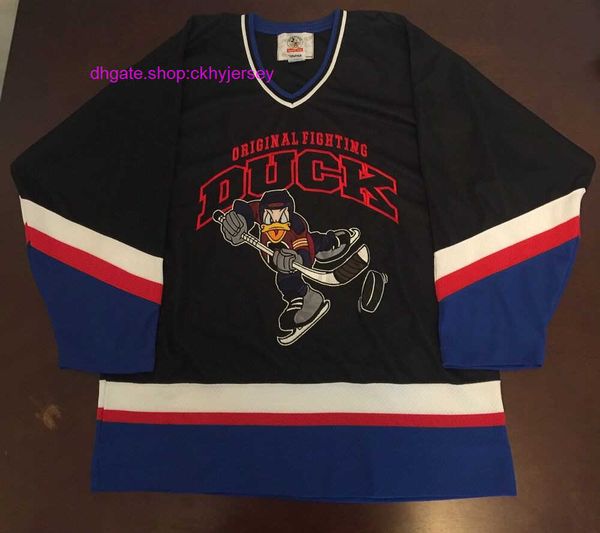 

new stitched rare retro 90s starter donald hockey jersey mens kids throwback jerseys, Black