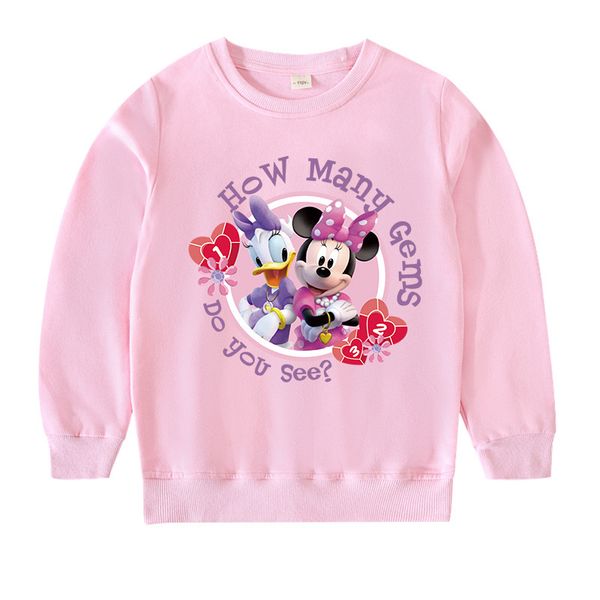 

disney t-shirt autumn/winter new thread round neck small mouse print long sleeve versatile sweatshirt, Blue