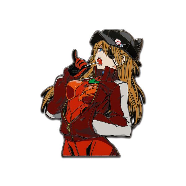 

eva driving suit asuka brooch /asuka 2d anime metal badge pin brooch, Gray
