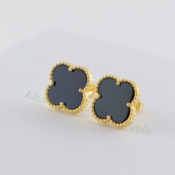 

stud earrings love four-leaf for women fashion wedding earring jewelry 1i982, Golden;silver