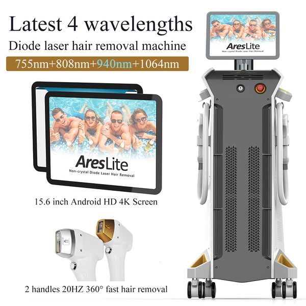 

755 808 1064 diode laser hair permanently removal laser device, Black