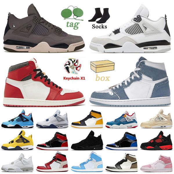

jumpman 4 1 basketball shoes denim 1s a ma maniere midnight navy 4s high og taxi sail lost found patent bred military oreo red thunder black