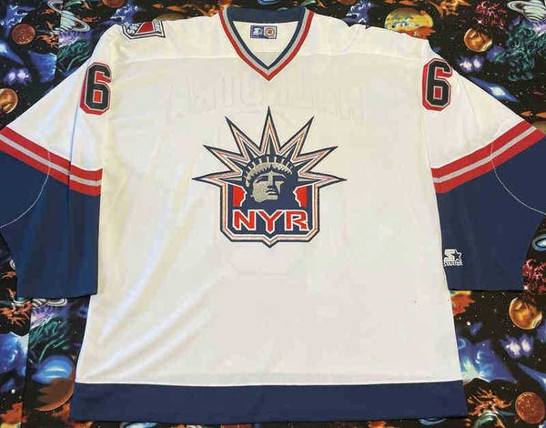

new retro stitched starter manny mala hockey jersey mens kids throwback jerseys, Black