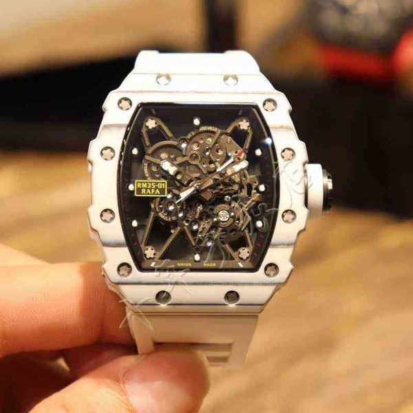 

watches wristwatch designer luxury mens mechanics watches richa milles wristwatch wine barrel watch r rm35-01 series 2824 automatic machine, Slivery;golden