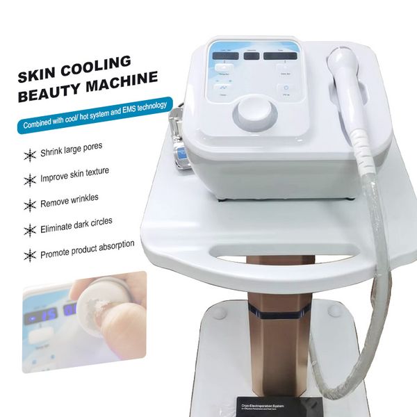 

face care cold hammer dcool for skin tightening rejuvenation rf equipment anti puffiness facial heating cooling and electroporation machine