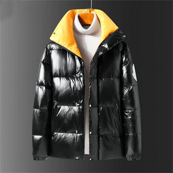 

designer men woman down jacket puffer jacket black glossy waterproof fashion luxury versatile wind and cold protection winter zipper hoodie