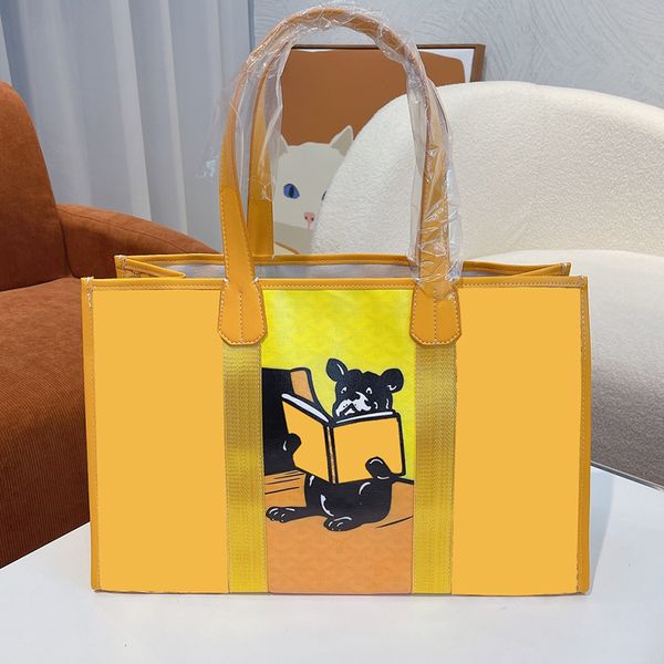 

shoulder tote bags book totes female bag new limited edition shopping the large capacity monogram joint model comic cartoon graffiti scrawl