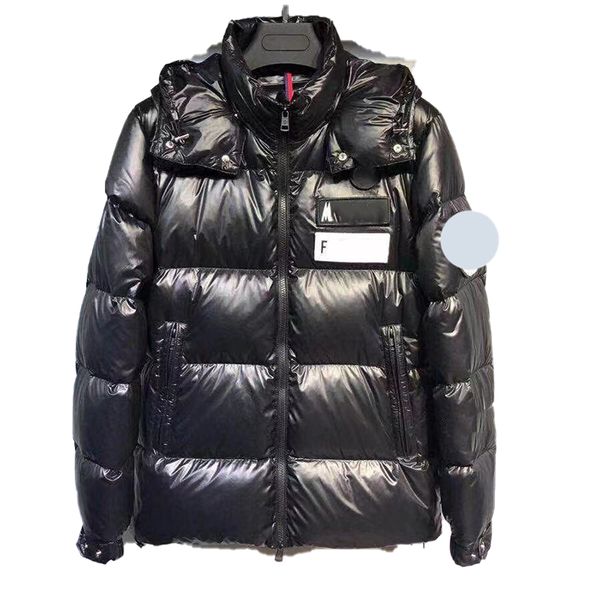 

parkas designer overcoat women's chest letter design stand collar detachable hat couple's embroidered badge thickened thermal jack, Red
