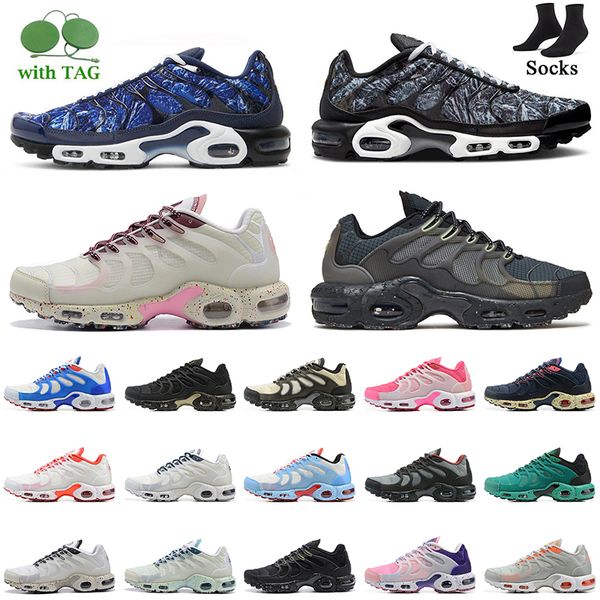 

fashion mens women tn plus terrascape running shoes tnplus trainers shattered ice black barely volt tan burgundy navy blue pink grey orange