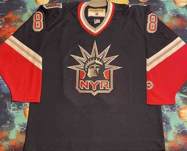 

new retro stitched koho eric lindros hockey jersey mens kids throwback jerseys, Black