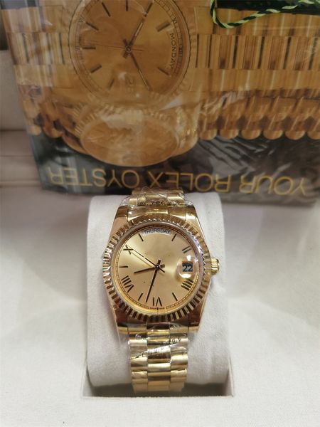 

with original box watch for men 41mm 36mm automatic mechanical woman watches datejust sapphire luminous perfect watchs, Slivery;brown