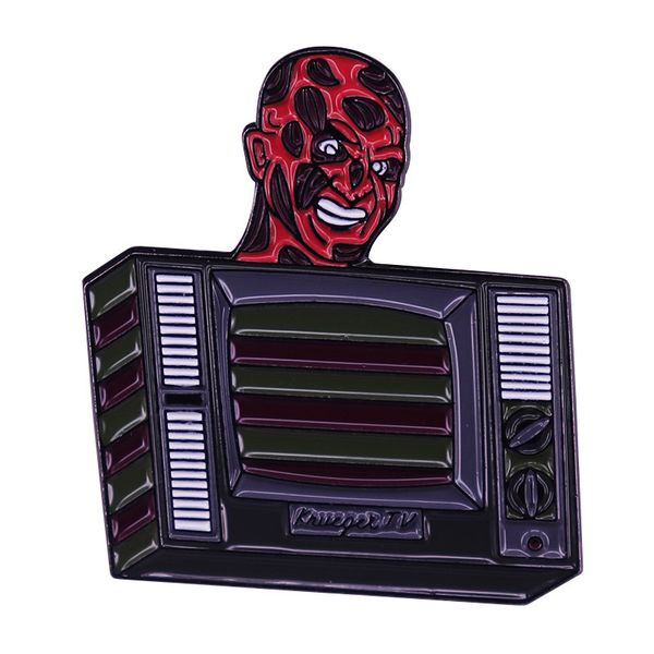 

krueger tv horror enamel pin nightmare on elm street brooch badge, Blue