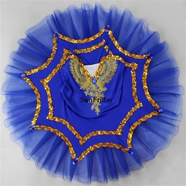 

dancewear swan lake girls ballet tutu costume ballerina stage show children professional dance dress for 220929, Blue