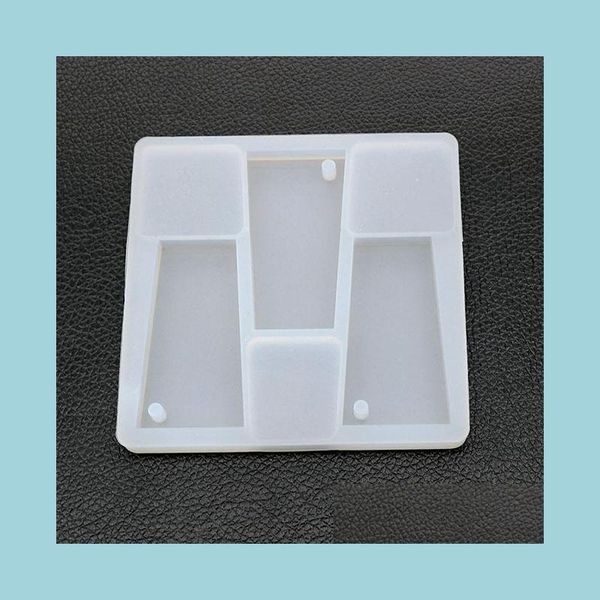 

molds sile mold diy jewelry making necklace pendant molds handmade crafts trapezoid shape earring keychain charm epoxy resin mod drop dhpge