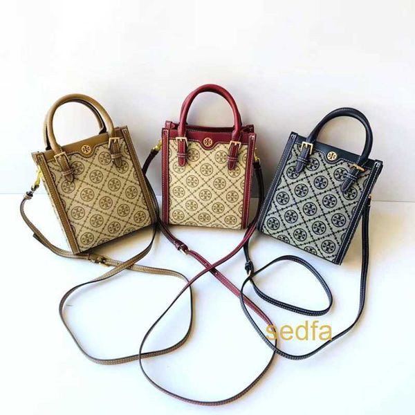 

designer bags burchs shoulder crossbody torys luxury womens's classic handbags 2022 new women's bag versatile lingge contrast colo