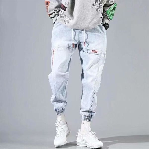 

mens pants street hiphop cargo pants mens jeans stretch work 4xl 220929, Black
