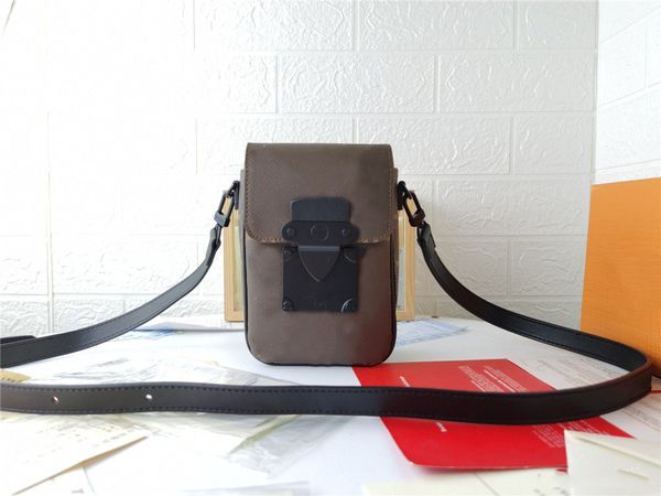 

famous designer bags the tote s-lock vertical mini bag luxury women mens crossbody purse shoulder casual handbag mobile phone bag m81522, Red;black