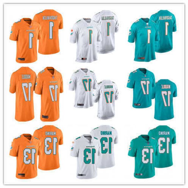 

football jersey miami''dolphins''81 durham smythe 14 trent sherfield 88 mike gesicki 52 elandon roberts 10 tyreek hill 3, Black;red