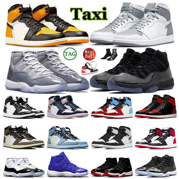 

11 taxi 1 basketball shoes men women 1s stealth stage haze fearless unc 11s royal blue cap and gown sneakers trainers sports