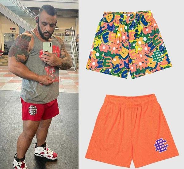 

vybj 2021 eric emanuel ee basic short men's women's fitness shorts mesh breathable beach pants sports series basketball pants new, White;black