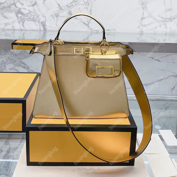 

2 pcs set totes bag women shoulder bags mini wallet luxury designer handbag fashion crossbody peekaboo wallets high leather purse 2 colors c