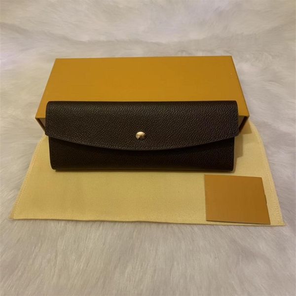 

m60531 sarah wallet designer women's long envelope flap emilie josephine wallet key card coin holder purse mini pochette acce248x, Red;black