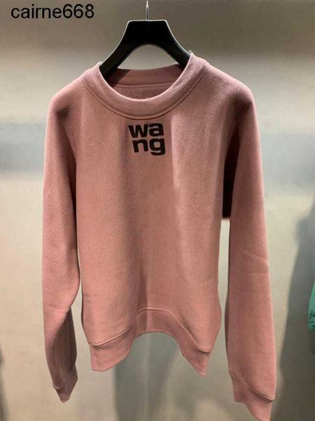 

dsigner new women's hoodies sweatshirts aw autumn new loose round neck chest plush sweater women's pullover long sleeve, Black