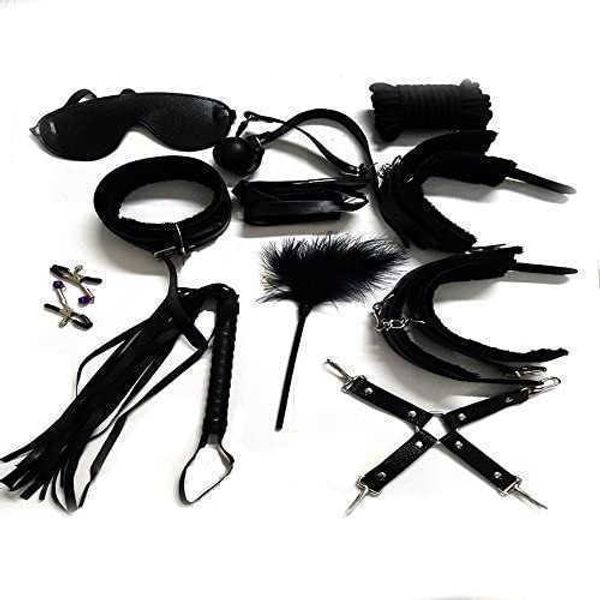 

beauty items bed bondage straps set handcuffs ankle cuffs bdsm restraints kit neck fetish erotic toys for women couples games