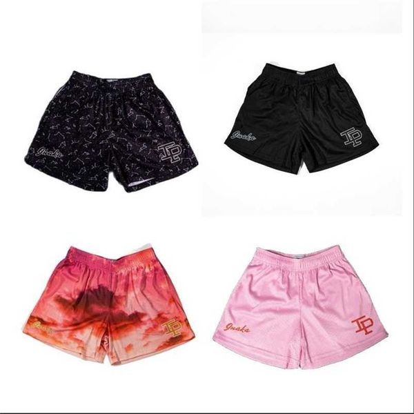 

up72 inaka shorts men women classic gym basketball workout mesh power fashion design 220524, White;black
