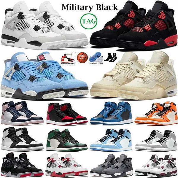 

with box 4s basketball shoes military black men red thunder black cat pure money toro bravo union guava alternate bred trainers sneakers