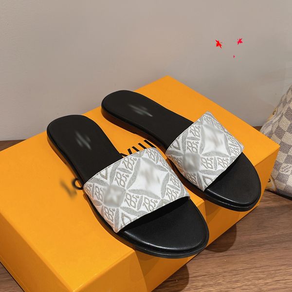 

2023 women woody mules slippers designer canvas cross woven sandals summer outdoor peep toe casual slipper letter stylist shoes with box -h0, Black