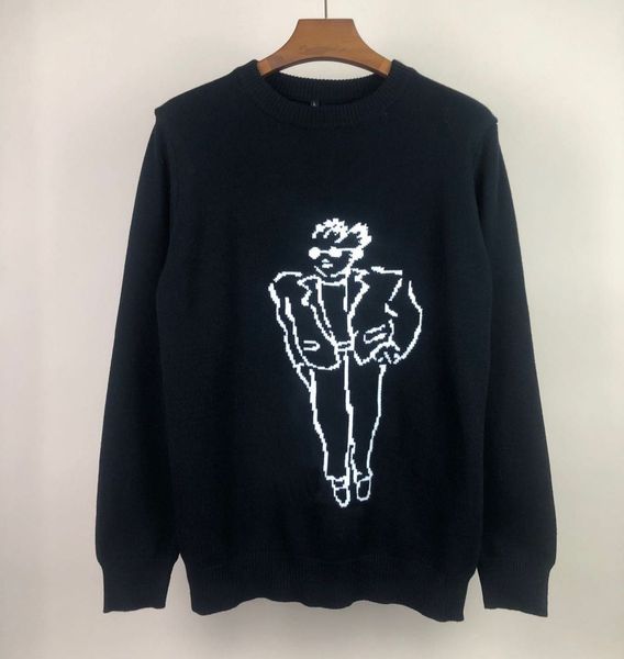 

men's plus size hoodies & sweatshirts in autumn / winter 2022acquard knitting machine e custom jnlarged detail crew neck cotton fe3342d, Black;brown