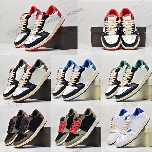 

wiht box og fragment 1 basketball shoes travis low reverse mocha scotts cactus jack baroque brown saturn gold 1s military blue sports sneake