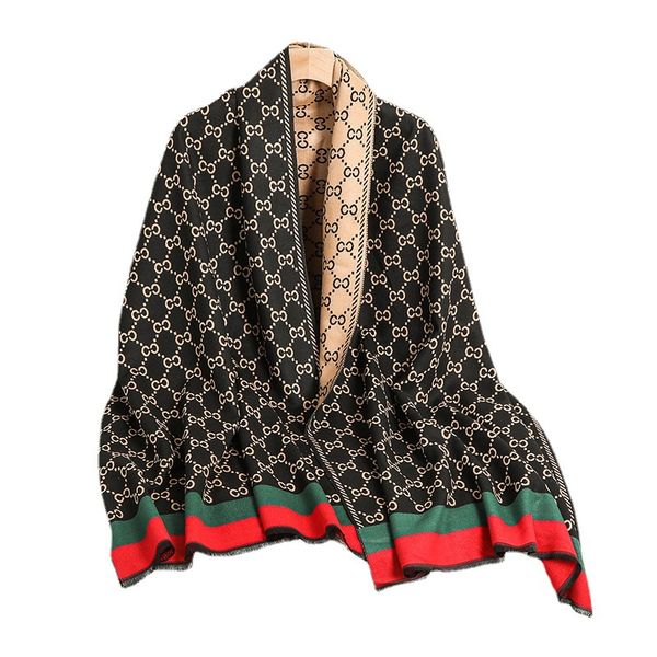 

2022 stylish women designer cashmere scarf full letter printed scarves soft touch warm wraps with tags autumn winter long shawls, Blue;gray