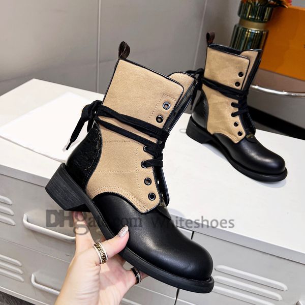 

metropolis boots black ankle biker chunky platform flats combat boots low heel lace-up booties leather chains logo buckle women luxury desig