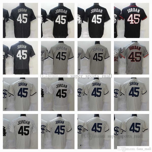 

2022-23 new baseball jordon jersey stitched #45 michael men size s--xxxl home away gray white black, Blue;black