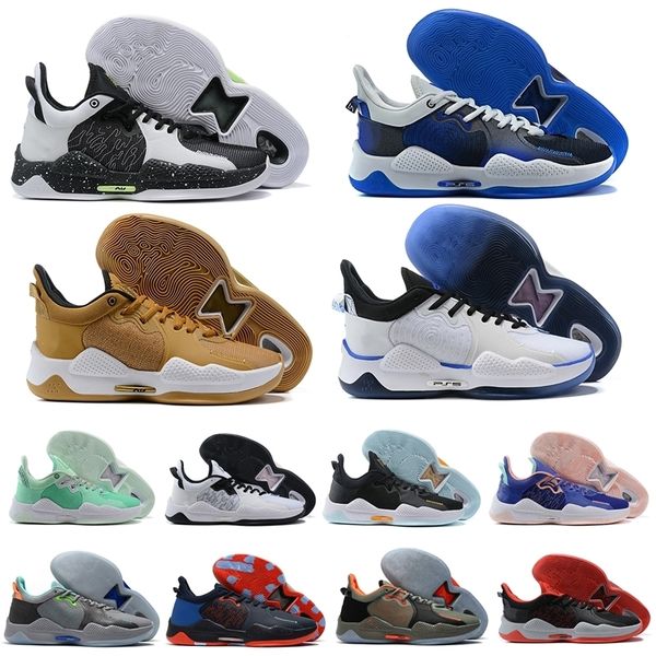 

2021 mens paul george shoe pg 5 v pe 5s apollo missions nasa sales basketball shoes pg5 sports sneakers size us7-12