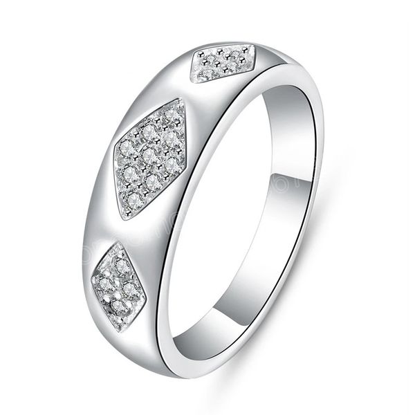 

925 sterling silver aaaaa three zircon ring for woman fashion wedding engagement party gift charm jewelry